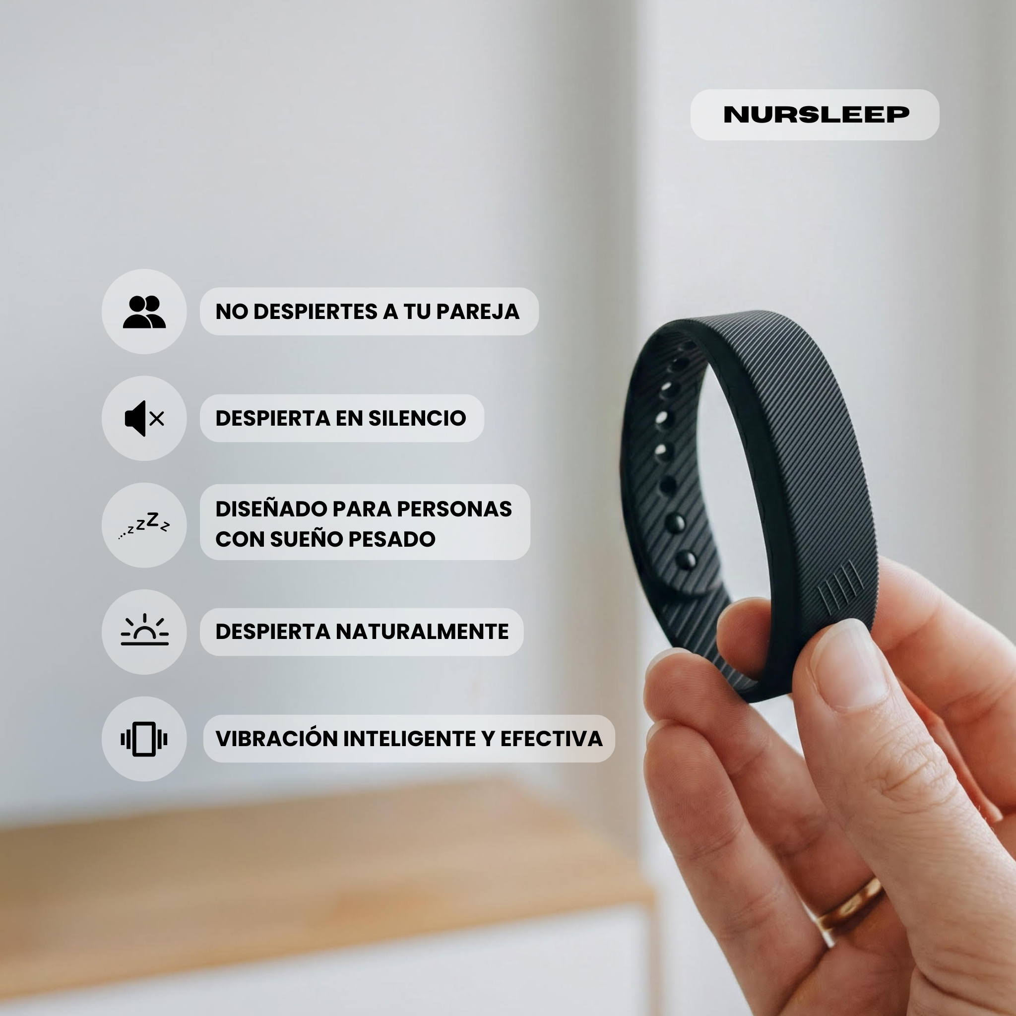 Despierta en silencio y a tu hora NURSLEEP